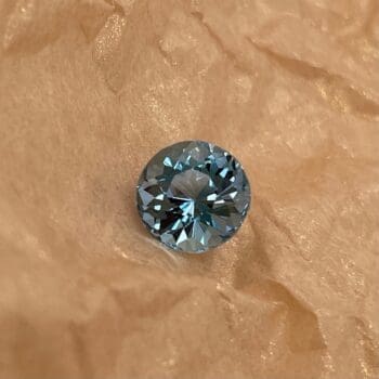 Aquamarine - round 2.02ct #270-1378 shown loose.